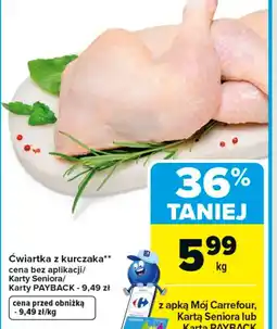 Carrefour Cwiartka z kurczaka oferta