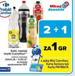 Carrefour Carrefour Soki, napoje oferta