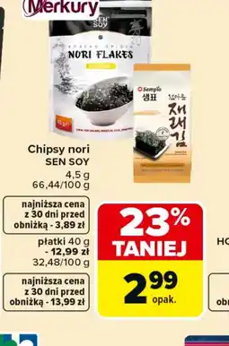 Carrefour Chipsy nori Sen Soy oferta