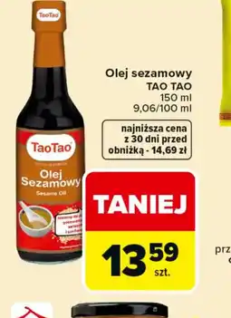 Carrefour TaoTao Olej sezamowy oferta