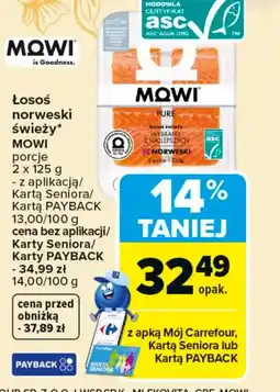 Carrefour MOWI Losoś norweski porcje oferta