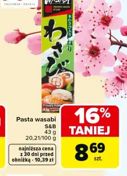 Carrefour S&B Pasta wasabi oferta