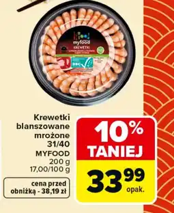 Carrefour Myfood Krewetki blanszowane oferta