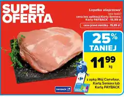 Carrefour Lopatka wieprzowa oferta