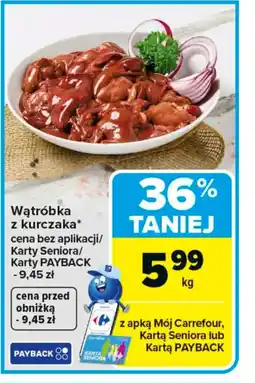 Carrefour Wątróbka z kurczaka oferta