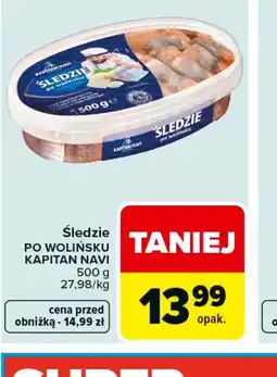 Carrefour Kapitan Navi Sledzie po wolińsku oferta