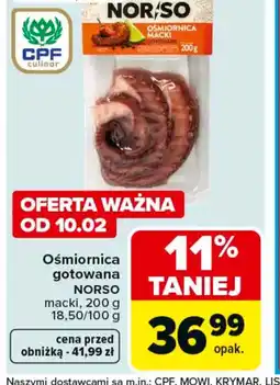 Carrefour NORSO Ośmiornica gotowana oferta