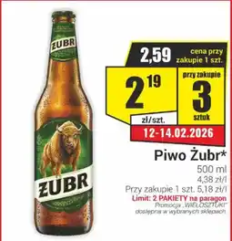 Delikatesy Sezam Piwo Żubr oferta