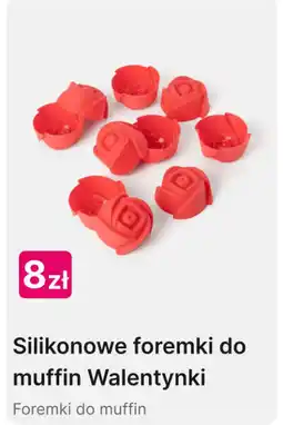 Pepco Silikonowe foremki do muffin Walentynki oferta