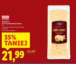 Lidl Ser tłusty dojrzewający Edamer oferta