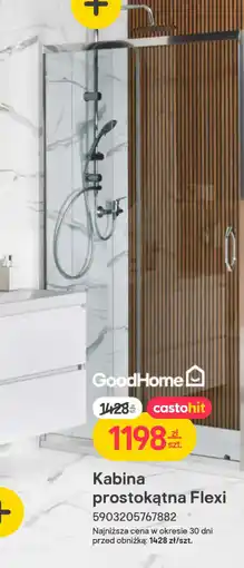 Castorama GoodHome Kabina prostokątna Flexi oferta