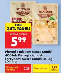 Biedronka Pierogi z mięsem oferta