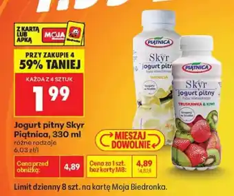 Biedronka Mleko łaciate oferta