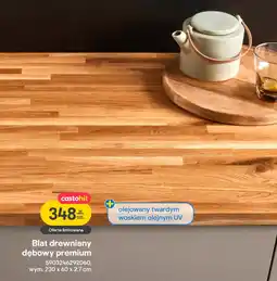 Castorama Blat drewniany dębowy premium oferta