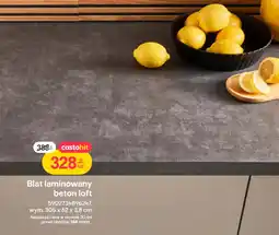 Castorama Blat laminowany beton loft oferta