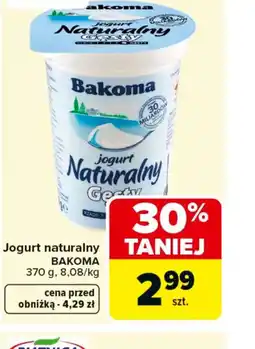 Carrefour Bakoma Jogurt naturalny oferta