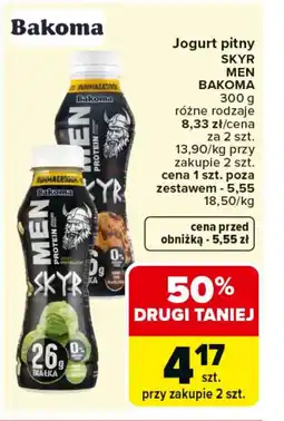Carrefour Bakoma Jogurt pitny Skyr Men oferta
