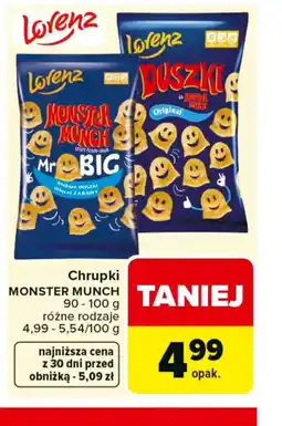Carrefour Lorenz Chrupki Monster Munch oferta
