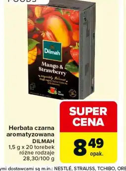 Carrefour Dilmah Herbata czarna aromatyzowana oferta