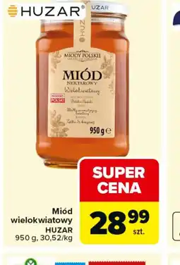 Carrefour Huzar Miód wielokwiatowy oferta