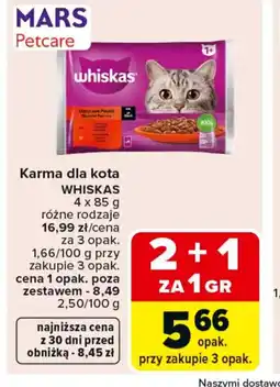 Carrefour Whiskas Karma dla kota oferta