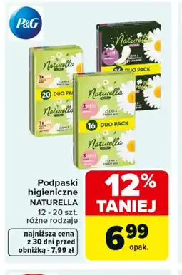 Carrefour Naturella podpaski higieniczne oferta