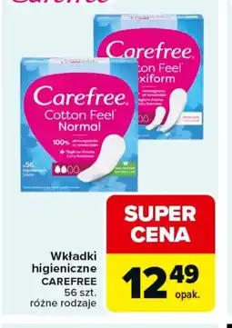 Carrefour Carefree wkładki higieniczne oferta