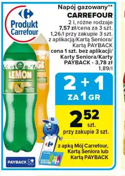 Carrefour Carrefour Napój gazowany oferta