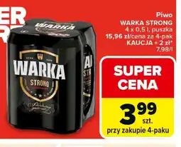 Carrefour Piwo Warka Strong oferta