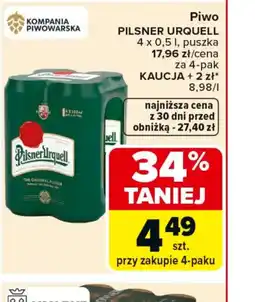 Carrefour Piwo Pilsner Urquell oferta