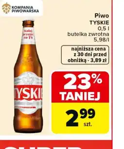 Carrefour Piwo Tyskie oferta