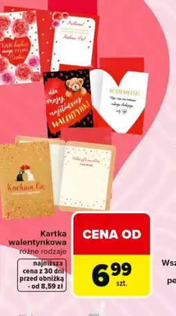 Carrefour Kartka walentynkowa oferta