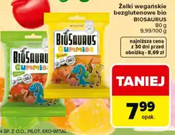 Carrefour Zelki wegańskie bezglutenowe BioSaurus oferta