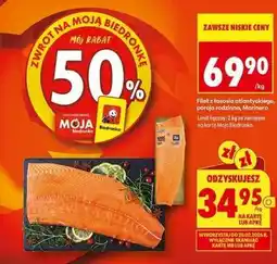Biedronka Filet z łososia atlantyckiego porcja rodzinna Marinero oferta