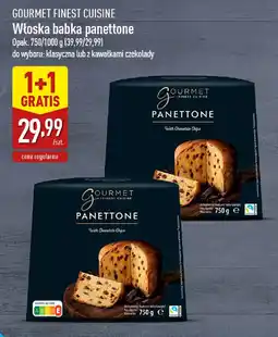 ALDI GOURMET FINEST CUISINE Włoska babka panettone oferta