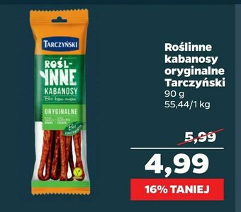 Netto Roślinne kabanosy oryginalne Tarczyński oferta