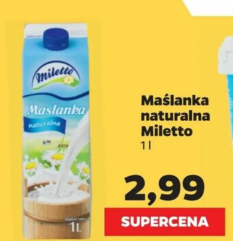 Netto Maślanka naturalna Miletto oferta
