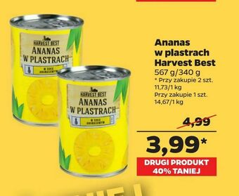 Netto Ananas w plastrach Harvest Best oferta