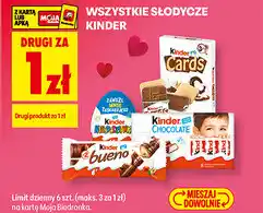 Biedronka Wszystkie słodycze Kinder oferta