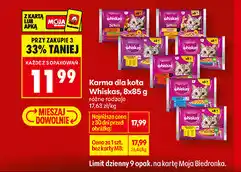 Biedronka Karma dla kota Whiskas oferta