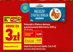 Biedronka Paluszki z fileta z dorsza panierowane Marinero oferta