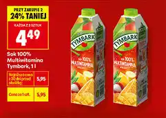 Biedronka Sok 100% Multiwitamina Tymbark oferta