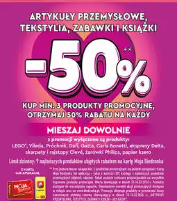 Biedronka Artykuły przemysłowe, tekstylia, zabawki i książki oferta