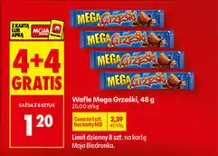 Biedronka Wafle Mega Grześki oferta