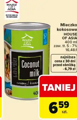 Carrefour Mleczko kokosowe House of Asia oferta