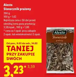 Lidl Słonecznik prażony Alesto oferta
