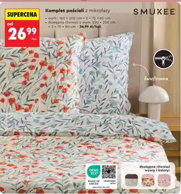 Biedronka Komplet pościeli Smukee oferta