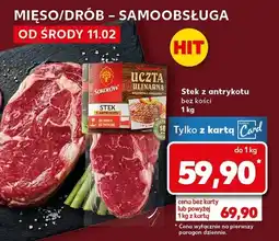 Kaufland Stek z antrykotu bez kości oferta