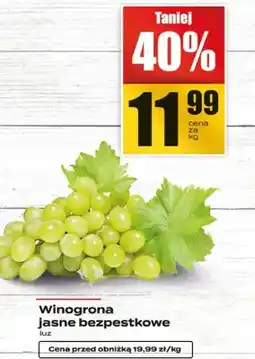 Supeco Winogrona jasne bezpestkowe oferta