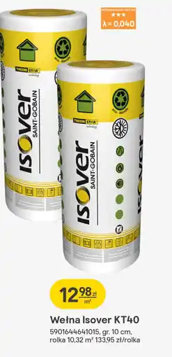 Castorama Wełna Isover KT40 oferta